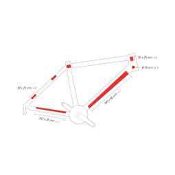 OSŁONA RAMY ZEFAL SKIN ARMOR, TRANSPARENTNA, M