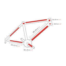 OSŁONA RAMY ZEFAL SKIN ARMOR, MATOWA, L