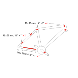 OSŁONA RAMY ZEFAL SKIN ARMOR, TRANSPARENTNA, S