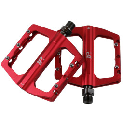 PEDAŁY PLATFORMOWE 1P, WYMIENNE PINY, CZERWONY