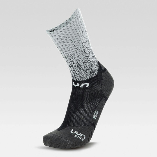 SKARPETKI ROW. UYN MAN CYCLING AERO, BK/WH,