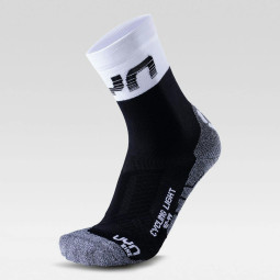 SKARPETKI ROW. UYN MAN CYCLING LIGHT, BK/WH,