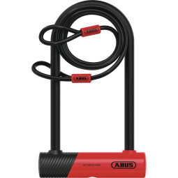 U-LOCK ABUS ULTIMATE 420K +USH +COBRA, CZERWONY