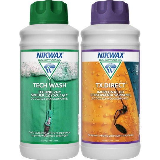 ZESTAW NIKWAX TECH WASH / TX DIRECT WASH-IN, 600ML