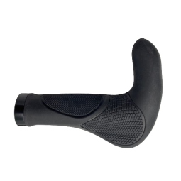 CHWYTY ROWEROWE OST ERGO Z ROGAMI, CZARNE