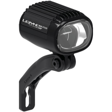 LAMPKA E-BIKE LEZYNE MINI E300+ STVZO, CZARNY
