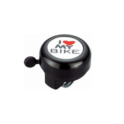 DZWONEK "I LOVE MY BIKE" WL-B610SP, 55MM, CZARNY