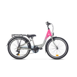 ROWER DZIECIĘCY ONILUS SANDI 24" 6S, SZARY, 12