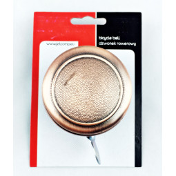 DZWONEK ROWEROWY JET RETRO 55MM, MIEDZIANY