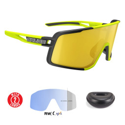 OKULARY SALICE 022 RWX BLACK-LIME, RWX + RW YELLOW