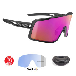 OKULARY SALICE 022 RWX BLACK, RWX + RW PURPLE