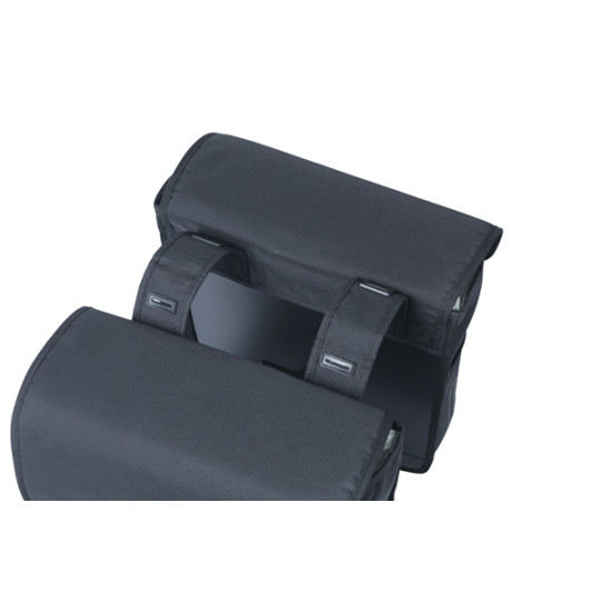 SAKWA PODWÓJNA BASIL GO DOUBLE BAG, S.BLK, 32L
