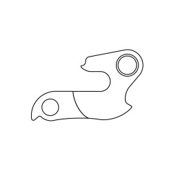 HAK DO RAMY A-HG005 ZE ŚRUBĄ SREBRNY..