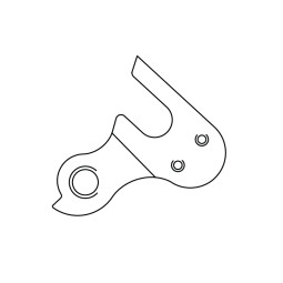 HAK DO RAMY A-HG027 ZE ŚRUBĄ SREBRNY..