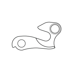 HAK DO RAMY A-HG033 ZE ŚRUBĄ SREBRNY..