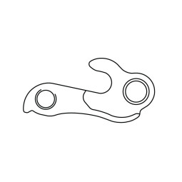 HAK DO RAMY A-HG036 ZE ŚRUBĄ SREBRNY..