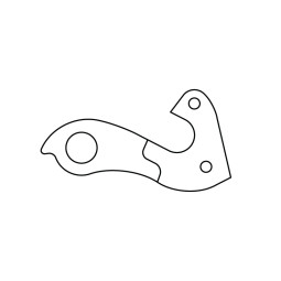 HAK DO RAMY A-HG056 ZE ŚRUBĄ SREBRNY..