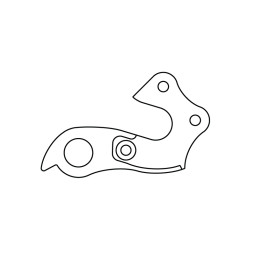 HAK DO RAMY A-HG057 ZE ŚRUBĄ SREBRNY..