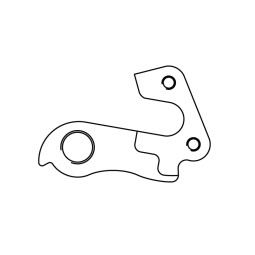 HAK DO RAMY A-HG059 ZE ŚRUBĄ SREBRNY..