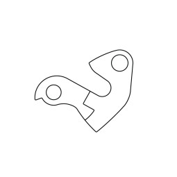 HAK DO RAMY A-HG069 ZE SRUBĄ SREBRNY..