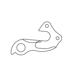 HAK DO RAMY A-HG072 ZE ŚRUBĄ SREBRNY..